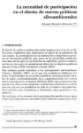 La necesidad de participaci&oacute;n en el dise&ntilde;o de nuevas pol&iacute;ticas silvoambientales