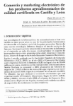 Comercio y marketing electr&oacute;nico de los productos agroalimentarios de calidad certificada en Castilla y Le&oacute;n