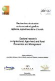 Recherches doctorales en &eacute;conomie et gestion agricole, agroalimentaire et rurale : actes des 1&egrave;res journ&eacute;es europ&eacute;ennes des th&egrave;ses en &eacute;conomie et gestion agricole, agroalimentaire et rurale. Montpellier, 19-20 juin 2003