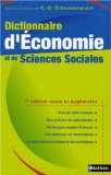 Dictionnaire d'&eacute;conomie et de sciences sociales