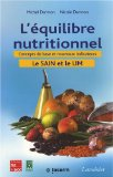 L'&eacute;quilibre nutritionnel