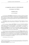 Le probl&egrave;me agricole en M&eacute;diterran&eacute;e