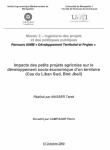 Impacts des petits projets agricoles sur le d&eacute;veloppement socio-&eacute;conomique d'un territoire
