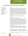 Le morcellement informel du foncier en Alg&eacute;rie