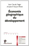 Economie g&eacute;ographique du d&eacute;veloppement