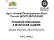 Forum de discussion e-montagne Alg&eacute;rie : bilan partiel, restitution