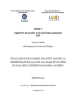 Evaluation d'un projet de lutte contre la d&eacute;sertification