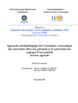Approche m&eacute;thodologique de l'&eacute;valuation &eacute;conomique des contraintes li&eacute;es aux p&eacute;rim&egrave;tres de protection des captages d'eau potable