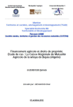 Financement agricole et droits de propri&eacute;t&eacute;. Etude de cas : la Caisse R&eacute;gionale de Mutualit&eacute; agricole de la wilaya de Bejaia (Alg&eacute;rie)