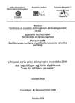 L'impact de la crise alimentaire mondiale 2008 sur la politique agricole alg&eacute;rienne