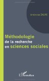 M&eacute;thodologie de la recherche en sciences sociales