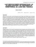 Las indicaciones geogr&aacute;ficas, la globalizaci&oacute;n y el desarrollo territorial: el caso del tequila