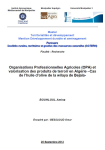 Organisations Professionnelles Agricoles (OPA) et valorisation des produits de terroir en Alg&eacute;rie