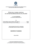 Etude de la cha&icirc;ne logistique de l'entreprise Danone Djurdjura, Alg&eacute;rie