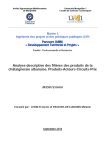Analyse descriptive des fili&egrave;res des produits de la ch&acirc;taigneraie albanaise