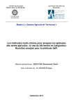 Les m&eacute;thodes multi-crit&egrave;res pour analyser les aptitudes des terres agricoles