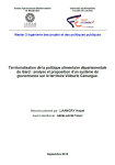 Territorialisation de la politique alimentaire d&eacute;partementale du Gard