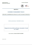 Diagnostic des activit&eacute;s du Bureau Association Conseil en Tunisie