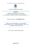&Eacute;tude d'une cha&icirc;ne logistique : cas de lunit&eacute; de transformation du lait &laquo; COPAG-Laiterie AIT-IZZA &raquo; de la coop&eacute;rative agricole COPAG [Maroc]
