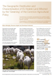 The Geographic distribution and characterisation of EU arable land affected by the Greening of the Common Agricultural Policy