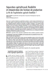 S&eacute;paration capital/travail, flexibilit&eacute; et r&eacute;mun&eacute;ration des facteurs de production. La fin de lexploitation agricole familiale ?