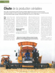 Alg&eacute;rie : chute de la production c&eacute;r&eacute;ali&egrave;re [suivi de] Toujours trop d'importations de semences