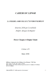 La fili&egrave;re agricole et l'environnement : sc&eacute;narios 2010 par la m&eacute;thode Delphi-Abaque de R&eacute;gnier