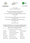 Evaluation de la durabilit&eacute; et des processus dadaptation des exploitations agricoles familiales en lien avec les ressources en eau souterraine et le d&eacute;veloppement des fili&egrave;res agricoles : cas de la plaine du Sa&iuml;s (Maroc)