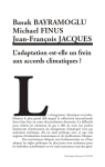 Ladaptation est-elle un frein aux accords climatiques ?