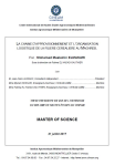 La cha&icirc;ne dapprovisionnement et lorganisation logistique de la fili&egrave;re c&eacute;r&eacute;ali&egrave;re au Maghreb