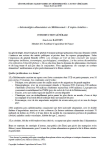 G&eacute;ostrat&eacute;gie alimentaire en M&eacute;diterran&eacute;e : l'enjeu c&eacute;r&eacute;alier