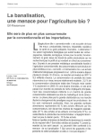 La banalisation, une menace pour lagriculture bio ?