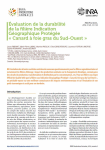 &Eacute;valuation de la durabilit&eacute; de la fili&egrave;re Indication G&eacute;ographique Prot&eacute;g&eacute;e &laquo; Canard &agrave; foie gras du Sud-Ouest &raquo;