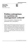 Petites entreprises en syst&egrave;me de management collectif