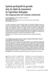 Syst&egrave;me participatif de garantie dans les labels du mouvement de lagriculture biologique