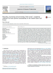 Recycling, recovering and preventing food waste: competing solutions for food systems sustainability in the United States and France