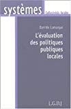 L'&eacute;valuation des politiques publiques locales