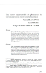 Une lecture exp&eacute;rientielle du ph&eacute;nom&egrave;ne de consommation en circuit court alimentaire