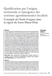 Qualification par lorigine territoriale et &eacute;mergence des syst&egrave;mes agroalimentaires localis&eacute;s