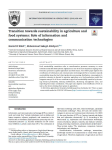 Transition towards sustainability in agriculture and food systems: role of information and communication technologies