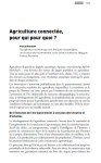 Agriculture connect&eacute;e, pour qui pour quoi&nbsp;?