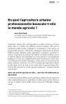 En quoi lagriculture urbaine professionnelle bouscule-t-elle le monde agricole&nbsp;?