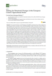 Testing for structural changes in the European unions agricultural sector