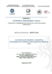 Les r&eacute;serves de biosph&egrave;re, imp&eacute;ratif du d&eacute;veloppement et attente du d&eacute;veloppement territorial local