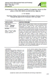 Assessment of the chemical quality of irrigation waters in the plain of Sidi Bel Abb&egrave;s (northwestern Algeria)