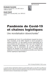 Pand&eacute;mie de Covid-19 et cha&icirc;nes logistiques. Une mondialisation d&eacute;senchant&eacute;e