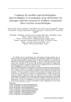 Couplage de mod&egrave;les agro-hydrologique, agro-&eacute;cologique et &eacute;conomique pour d&eacute;terminer les paysages agricoles assurant le meilleur compromis entre services &eacute;cosyst&eacute;miques