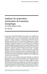 Analyser les trajectoires territoriales de transition &eacute;nerg&eacute;tique