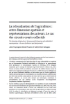 La relocalisation de lagriculture : entre dimension spatiale et repr&eacute;sentations des acteurs. Le cas des circuits courts collectifs