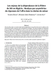 Les enjeux de la d&eacute;pendance de la fili&egrave;re de bl&eacute; en Alg&eacute;rie : analyse par asym&eacute;tries de r&eacute;ponses de loffre dans la cha&icirc;ne de valeur